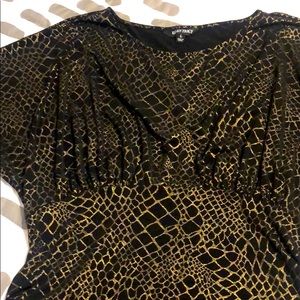 Blouse gold and black